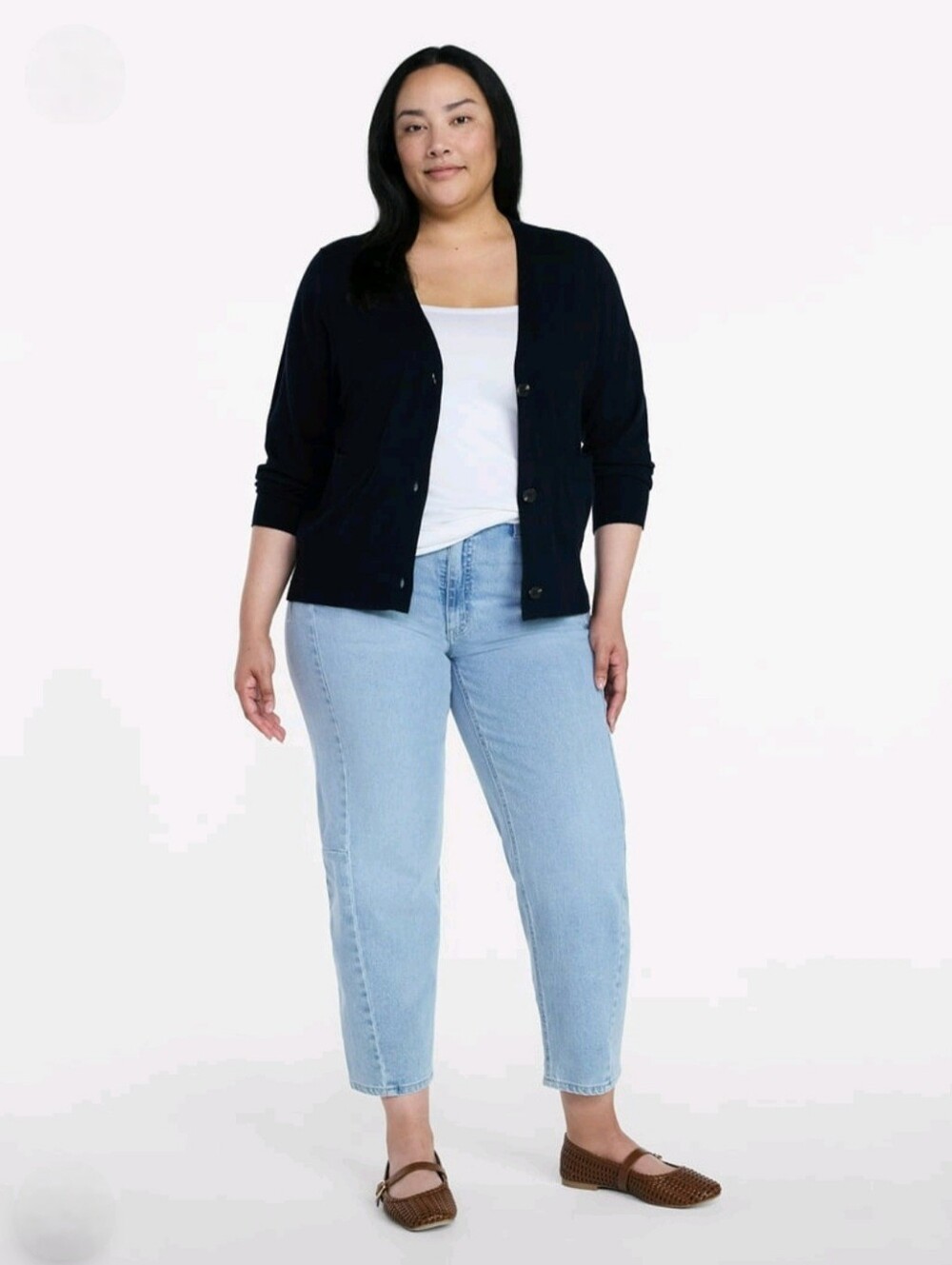 NEW Time and Tru, Women's, High Rise, Barrel Jeans, Light Wash Size 12